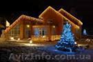 Новогоднее украшение    Праздничная иллюминация. Световое оформление фасадов. Но #793930