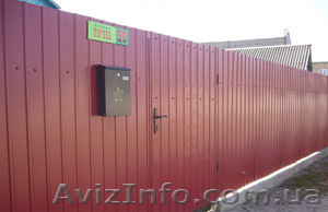 Заборы,  Ворота,   з профнастилу #815158