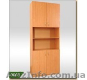 Шкаф книжный полузакрытый 4-х дверный #807848