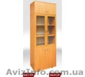 Шафа книжкова зi скляними дверцятами,  без антресолi (802х403х1816 мм) #807863