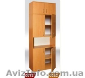 Шкаф книжный полузакрытый 4-х дверный (840х360х2100 мм) #807851