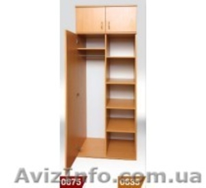 Шафа для одягу i книг,  напiвзакрита 1-дверна,  без антрисоли (802х519х1816 мм) #807854