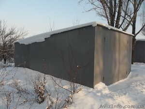 Гараж металлический на каркасной основе 6 х 4 х 2.3м - 2 мм #814961