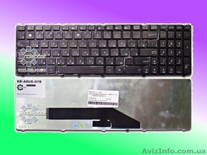 Клавиатура для ноутбука ASUS K50 Black Frame Black RU #814901