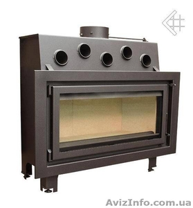 Каминная топка Kratki Mila 16 кВт (с вермикулитом) простая #810600