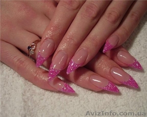 Гелевое наращивание ноготей на дому #803280