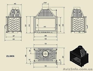 Камин Kratki Oliwia 18 кВт #811641
