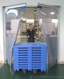 Маятниковые ПВХ двери #807348