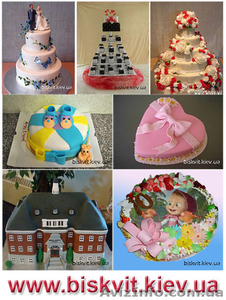 Праздничные торты на заказ с доставкой по Киеву,  торты на заказ в Киеве #832674