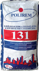 Универсальный клей-шпаклевка для теплоизоляции Polirem СКс-131 #819477