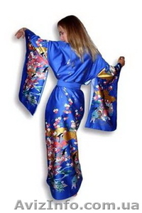 Кимоно японское. Кимоно из Японии. Юката. Домашнее кимоно #816435