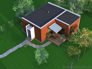 Эконом-коттедж 73 м. кв. Готовый проект #824404