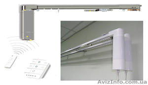 Электрокарнизы, карнизы для штор автоматические карнизы,  римские шторы #830563