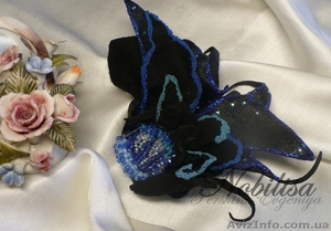 Предлагаю цветы из кожи и меха, авторскую бижутерию. #830609