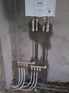 Сантехнические услуги. Автономное отопление,  водопровод,  канализация #825101