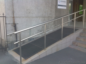 Пандус для инвалидов из нержавеющей стали #817162