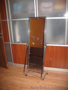 Продам зеркало напольное,  хромированное #825149