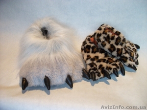 тапки с когтями меховые #830577