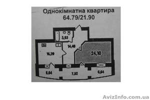 Однокомнатная в новострое #824978