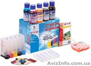  300 грн. СНПЧ + комплект чернил WWM #833160