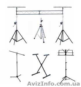 Аренда стоек,  микрофонных,  клавишных,  акустических,  световых... #827802