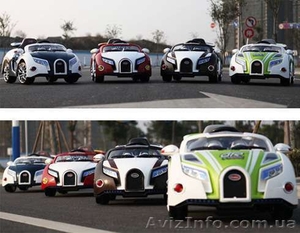 Детский электромобиль Bugatti Veyron 0661 2 мотора,  12V #817474