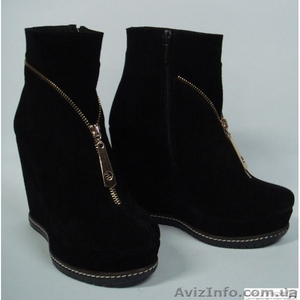 Кожаные и замшевые  полусапожки #846543