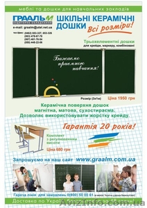 Школьная магнитная доска (3х1м)КЕРАМИКА!  #835536