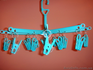 вешалка (вертушка) с прищепками для сушки белья #846716