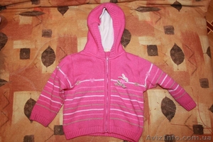 Кофта зимняя розовая на 12 мес.. 100% шерсть,  ангора. #839614