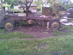 Грузовой 2осный прицеп-лафет на непробиваемых скатах #844557