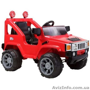 Электромобиль Hummer A 30 H2 - 2 мотора,  12V,  7км/ч RED #848936
