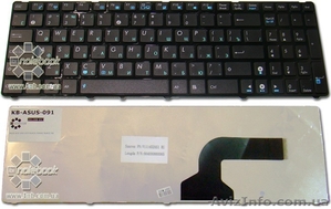 Клавиатура для ноутбука ASUS K52 Black Frame Black RU #814926