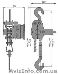 Механизм тяговый монтажный г/п 0, 5 тонн (МТМ-0, 5) 1, 5 тонн (МТМ-1, 5) #848813