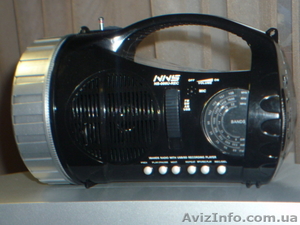 аккумуляторный AM/FM/SW приёмник+МР3+LED фонарь #850618