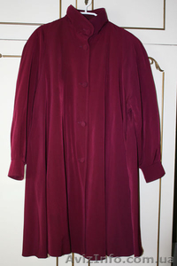 Плащ бордовый женский #848091