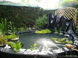 ПВХ пленка для пруда,  гидроизоляция водоема #846225