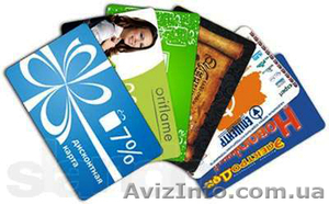 Пластиковые дисконтные карты,  идинтификационные и скретч-карты. #841108