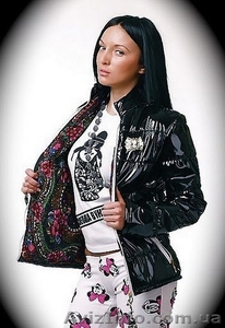 Куртка теплая из плащевки с платком  #849235