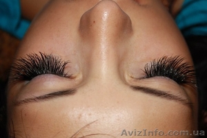 Наращивание ресниц и окрашивание бровей #837174