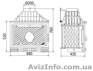 Каминная топка Kaw-Met W1 14 кВт #845290