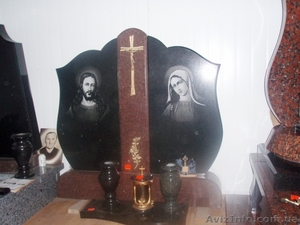 Памятник двойной из гранита и мрамора #864548