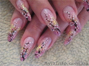 наращивание ногтей(гель, акрил)маникюр, педикюр #858961