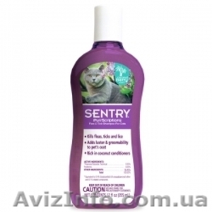 SENTRY ПУРРСКРИПШНС (PurrScriptions) кокос ягода шампунь отблох клещей для котов #855486