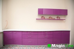 Кухня МДФ крашенная с искусственным камнем #855542