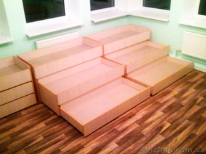 Детская кровать трансформер пенал трёхъярусная #855995