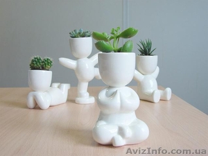 Экочеловечки - керамический сувенир,  необычный,  креативный подарок #859415