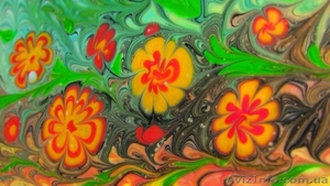 Водная анимация , Рисование красками в воде. #853450