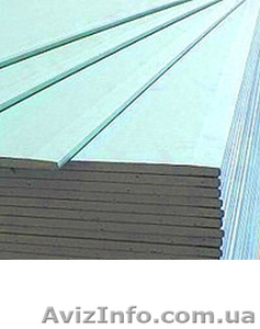 Гипсокартон влагостойкий 12, 5х1200х2500 KNAUF,  RiGips #871853