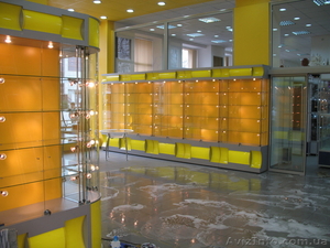 Витрины торговые из стекла и алюминиевого профиля. #855674